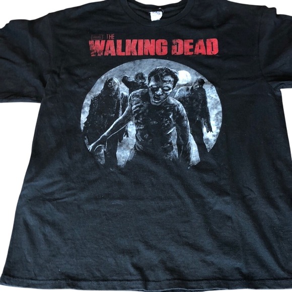 Delta Tops - The Walking Dead T Shirt AMC Zombies Graphic Tee Horror TV Series Adult
